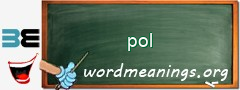 WordMeaning blackboard for pol